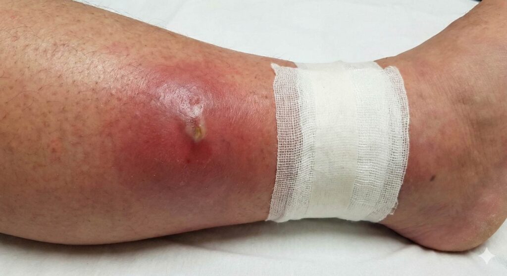 czy ropień sam pęknie